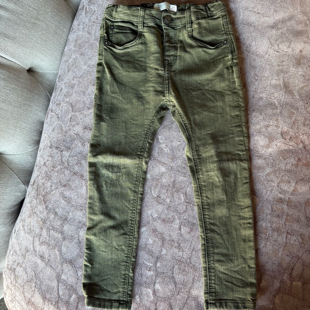 Zara Kids Forest Green Jeans